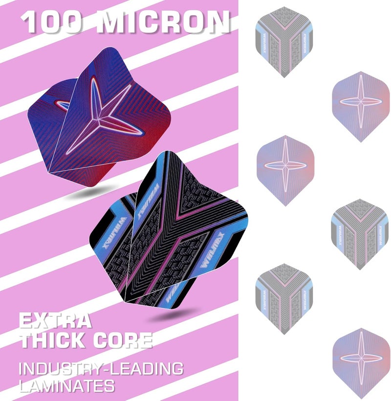 win.max مجموعة سهام ذات رأس ناعم - مجموعة سهام ناعمة من 90% تنجستين بوزن 18 جرام مع 3 ريش إضافية - Image 4